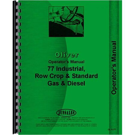 Tractor Operators Manual For Oliver 77